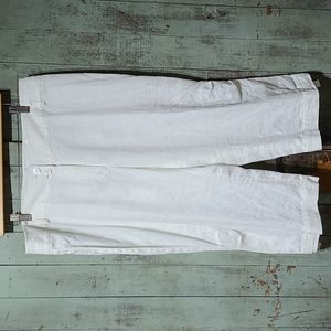 Script 100% linen capris